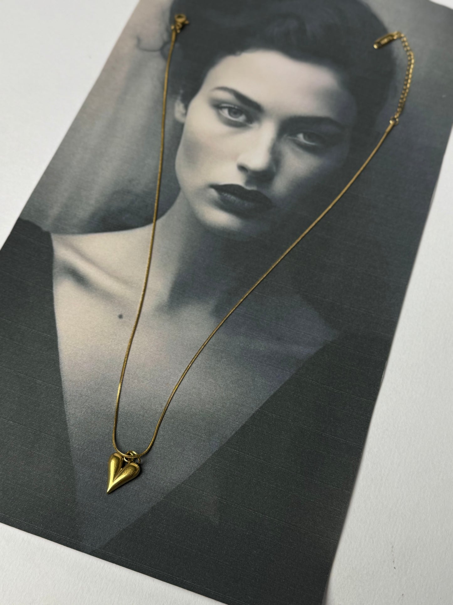 Minimalist Gold Heart Necklace | Waterproof Stainless Steel