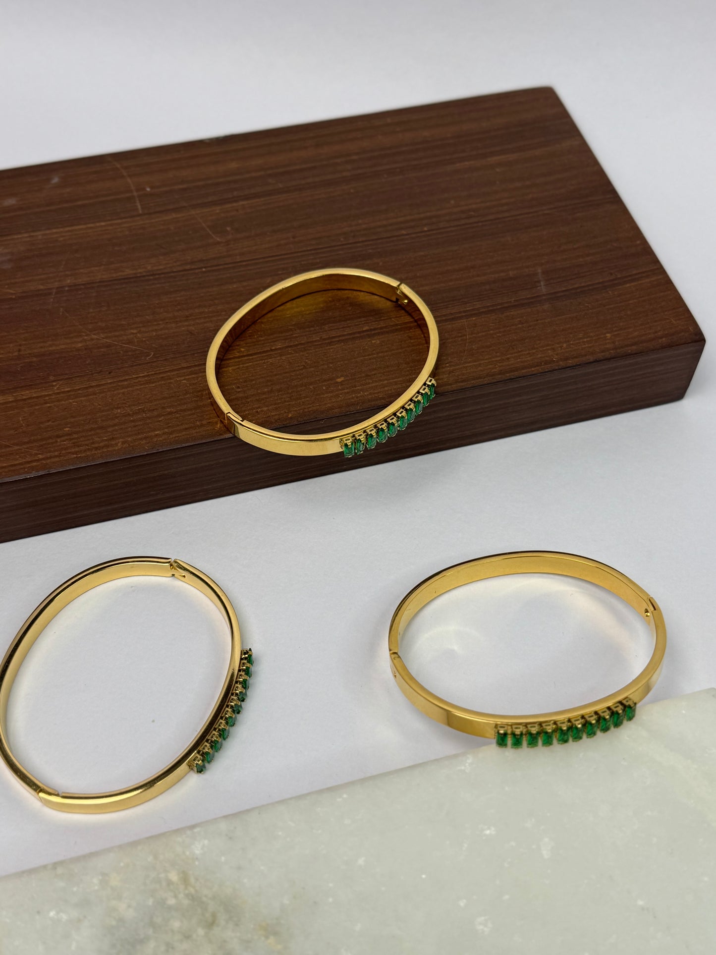 Chic 18K Gold Plated Stackable Kada | Waterproof Stainless Steel Wrist Bangle | Classic Gold Cuff for Women- Sheessence