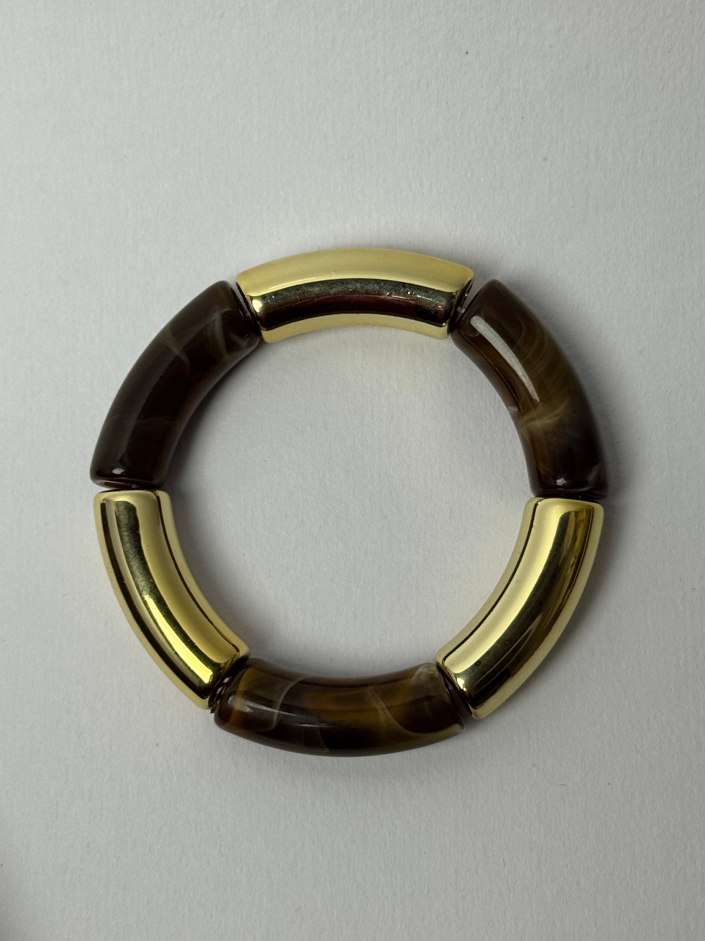 Minimal resin gold steel braclet by Scheessence