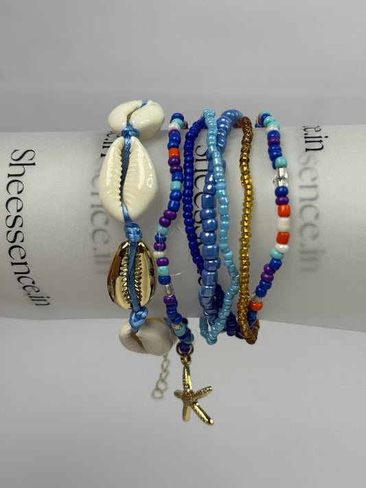 Beaded Multilayer beach shell bracelets Sheessence
