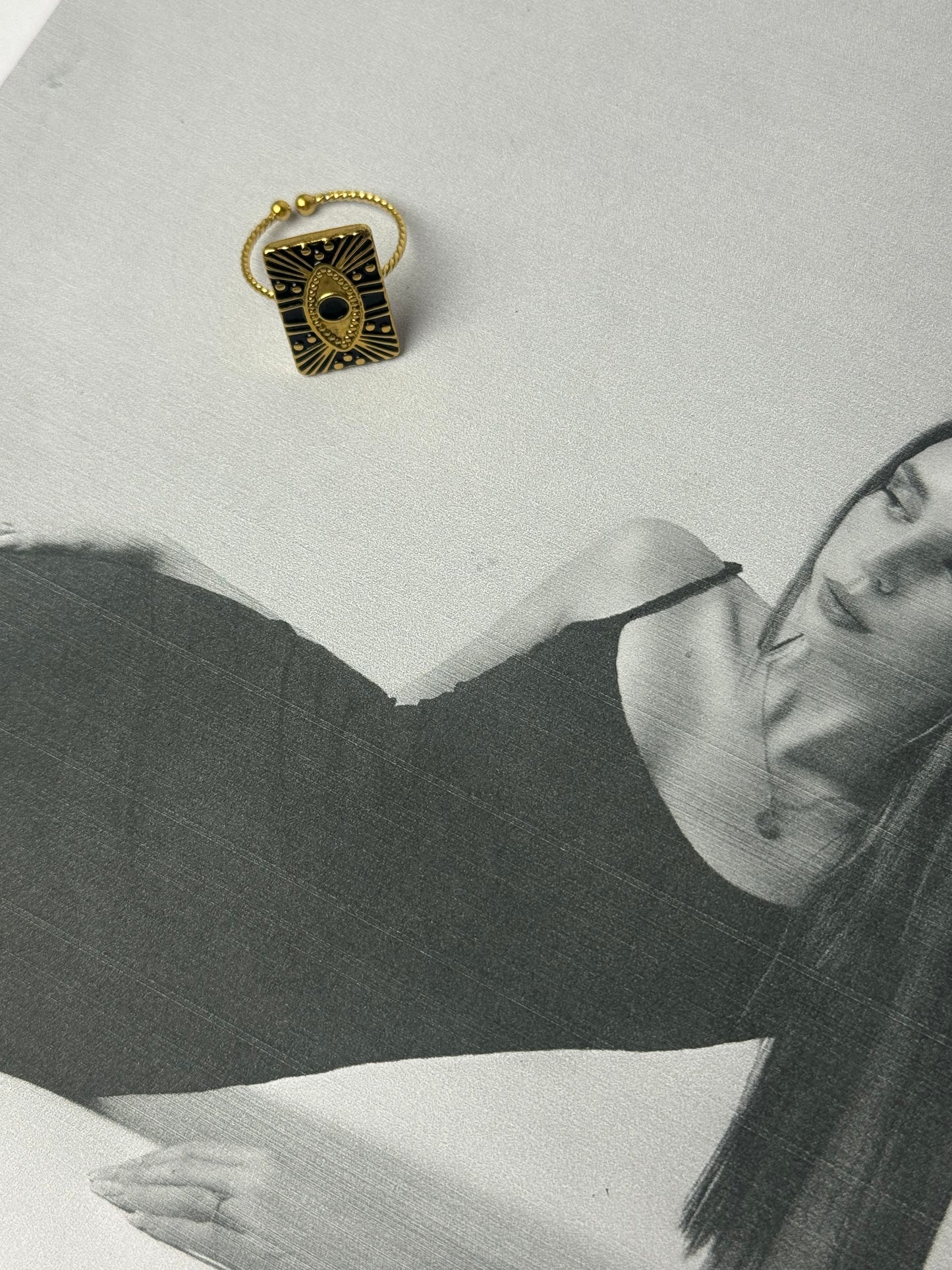 Evil Eye Ring – 18k Gold PVD Plated Stainless Steel