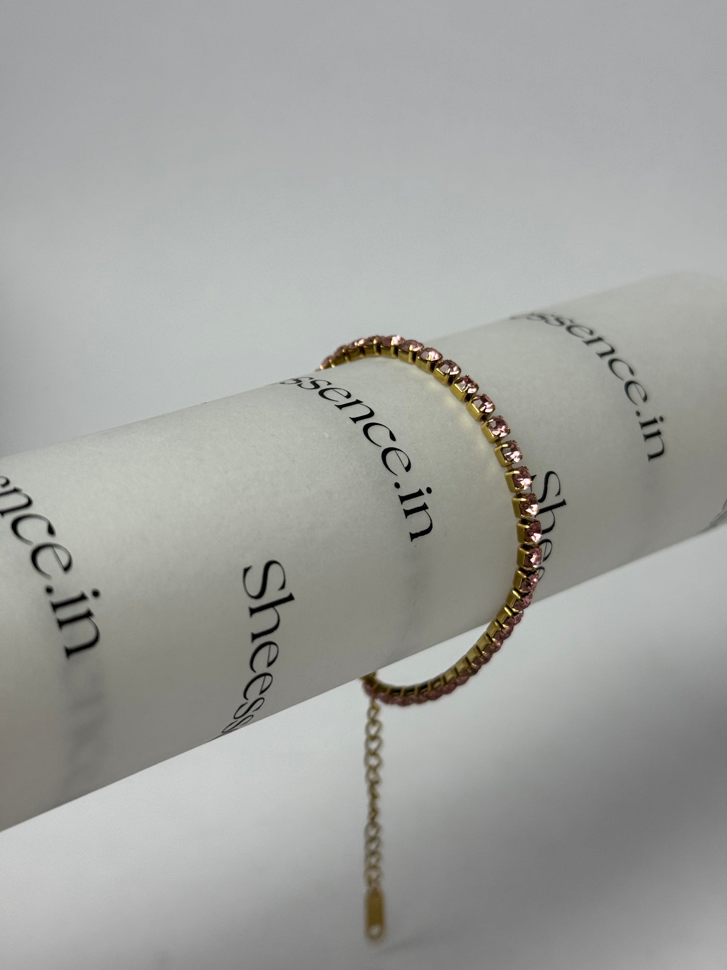 Sweetheart Minimalist Gold Tennis Bracelet | Waterproof Stainless Steel