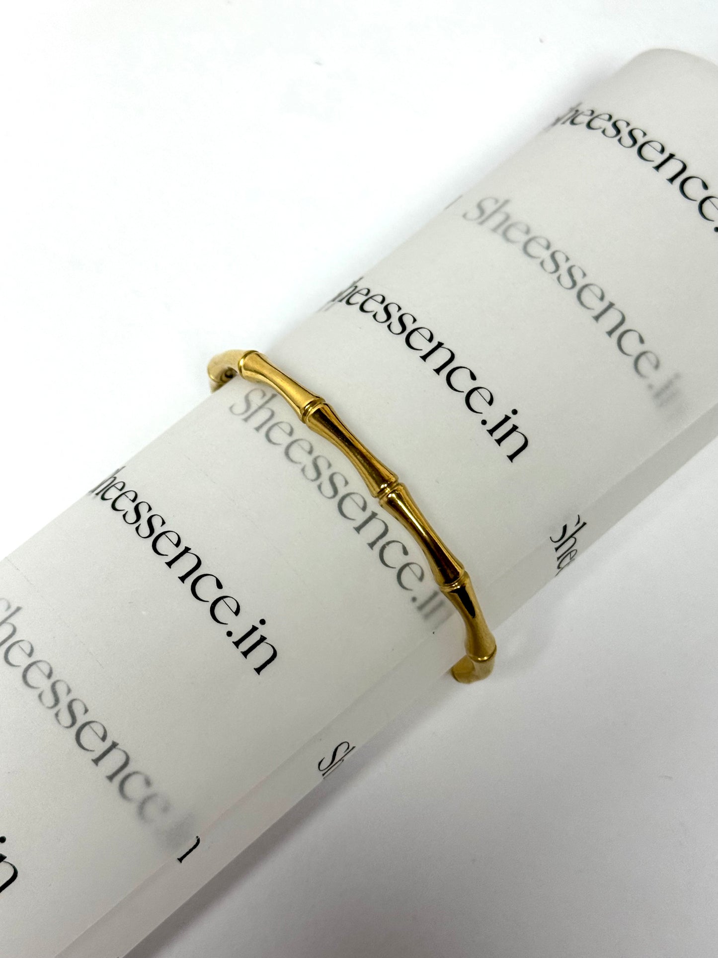 18k Gold plated stainless steel kada Braclet -Sheessence