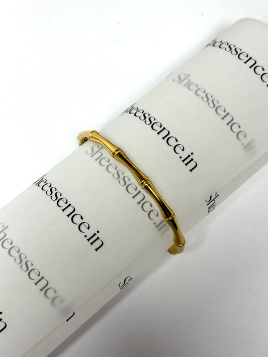 18k Gold plated stainless steel kada Braclet -Sheessence
