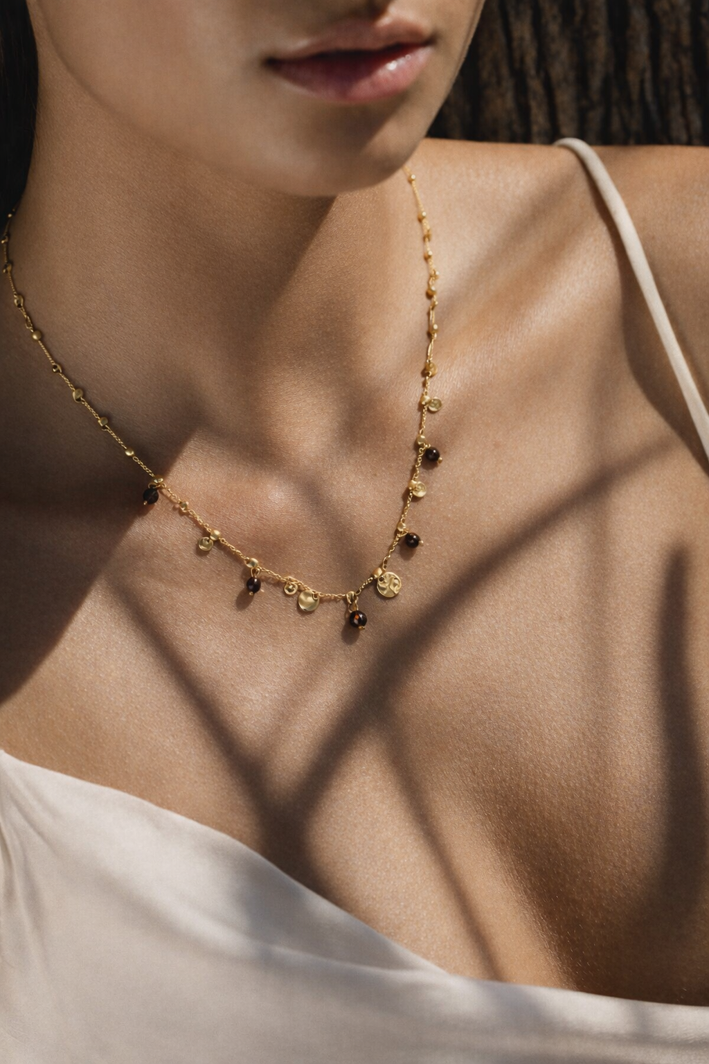 Boho Wavy Link Gold Necklace | 18k Gold Plated Stainless Steel