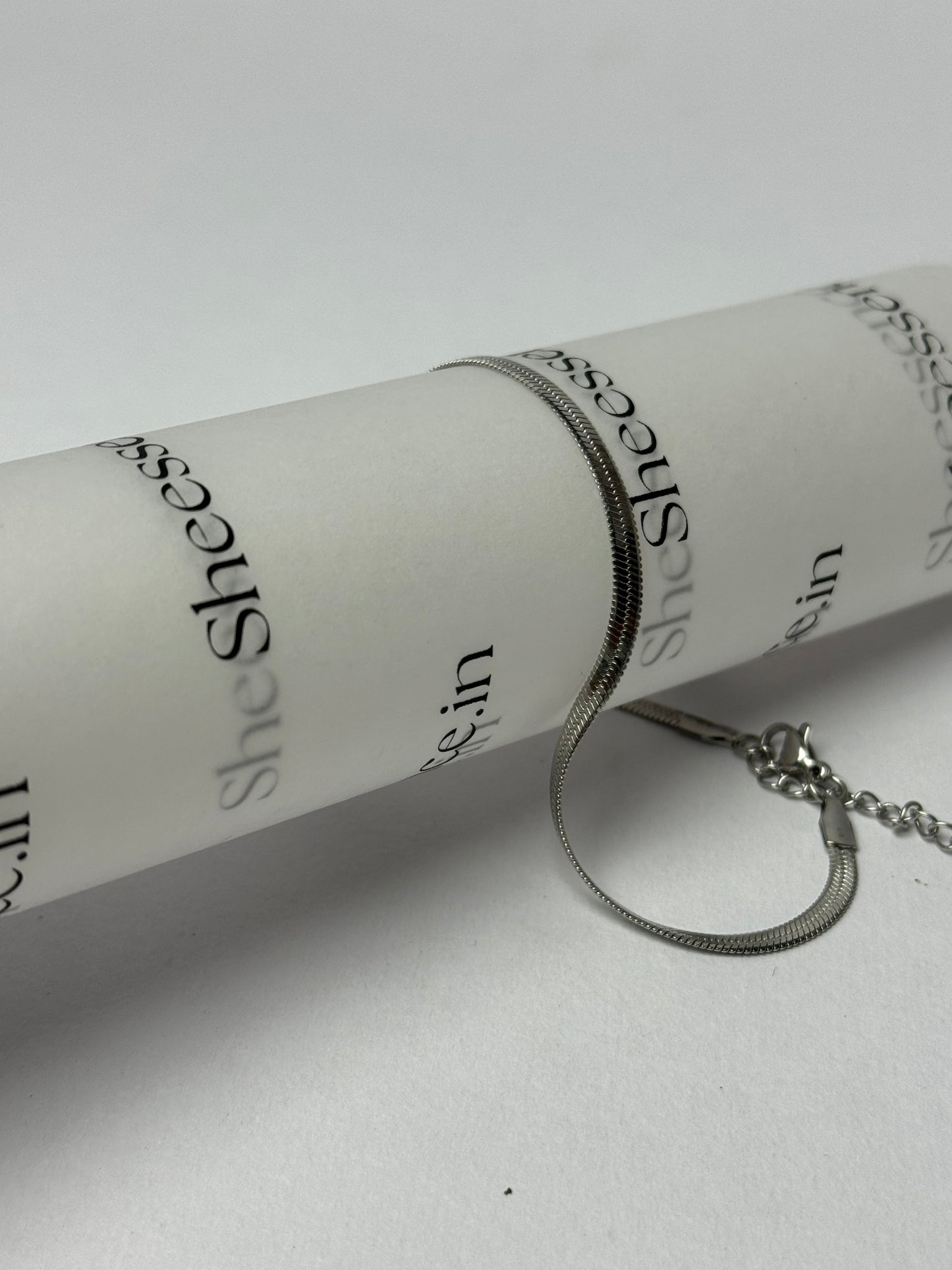 Essential Snake silver Chain- Waterproof Stainless Steel Anklet