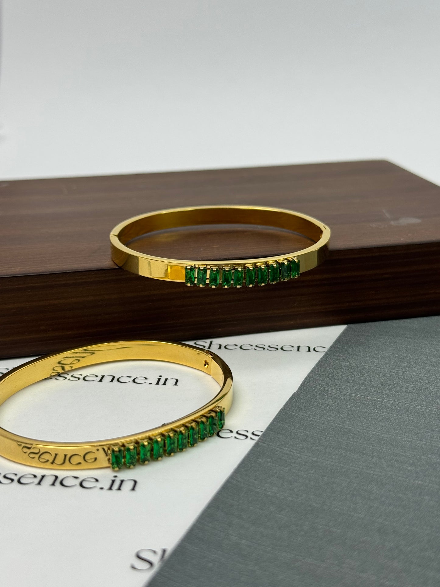 Chic 18K Gold Plated Stackable Kada | Waterproof Stainless Steel Wrist Bangle | Classic Gold Cuff for Women- Sheessence