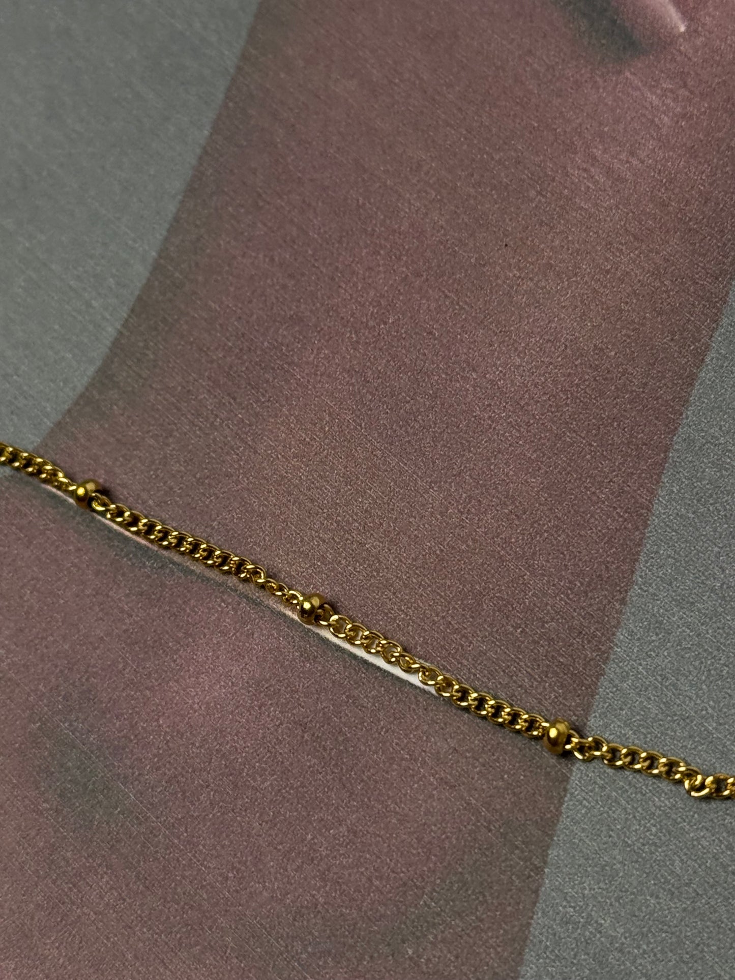 Minimalist Stainless Steel Bead Anklet- Sheessence