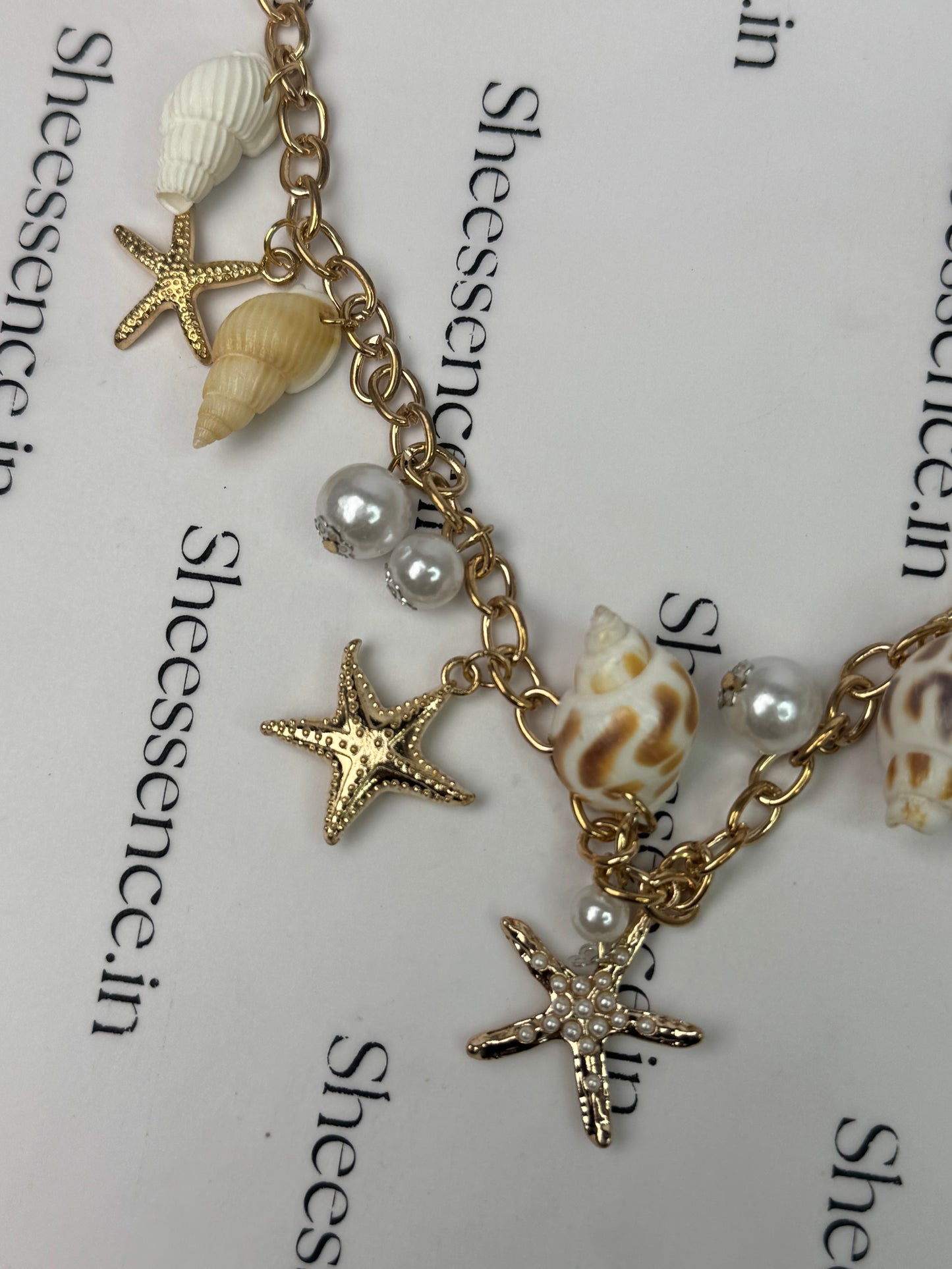 Boho Gold shell waist chain-Sheessence