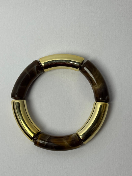 Minimal resin gold steel braclet by Scheessence