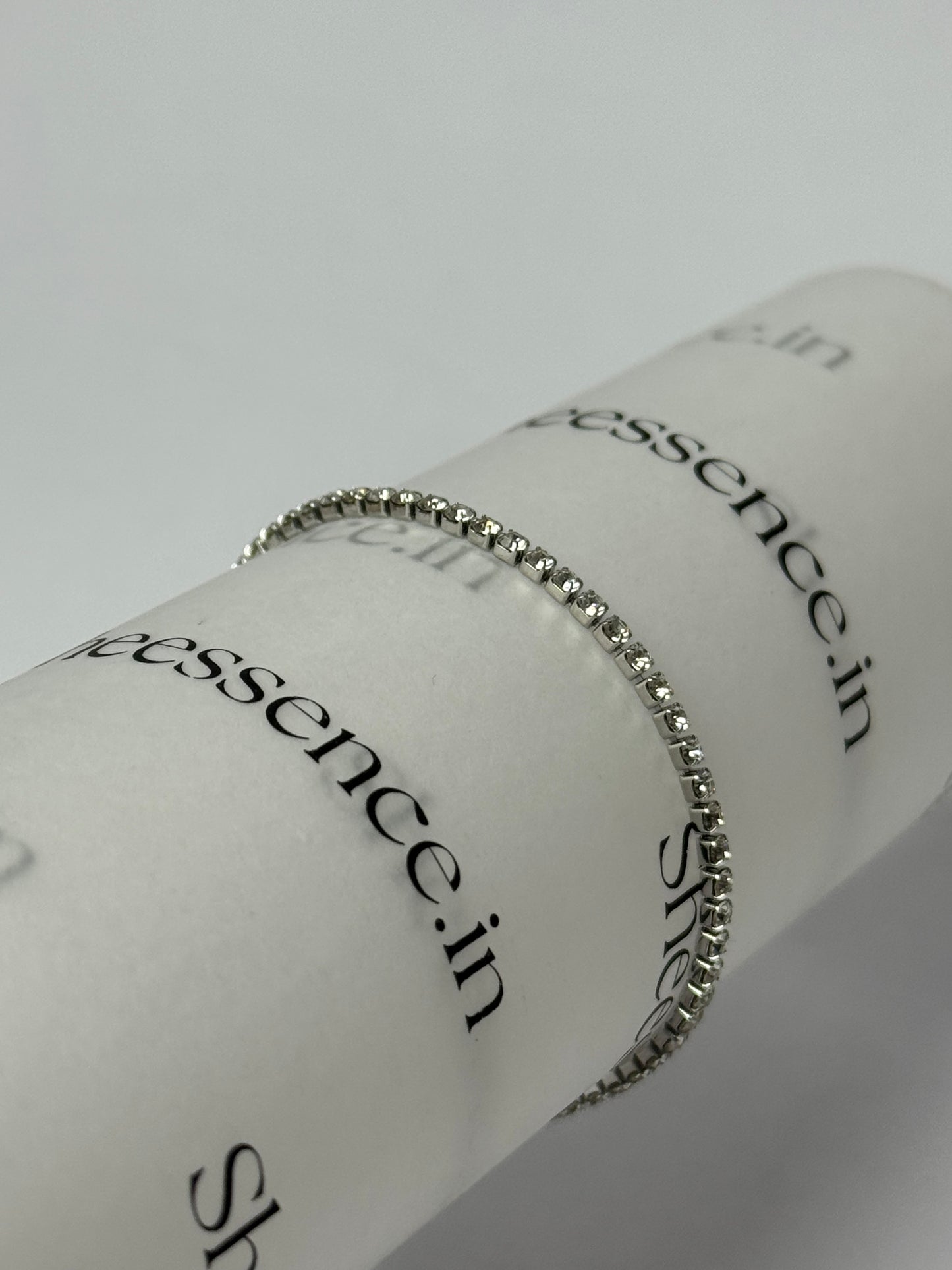 Classic Tennis Bracelet in Polished 304 Steel - Hypoallergenic & Waterproof