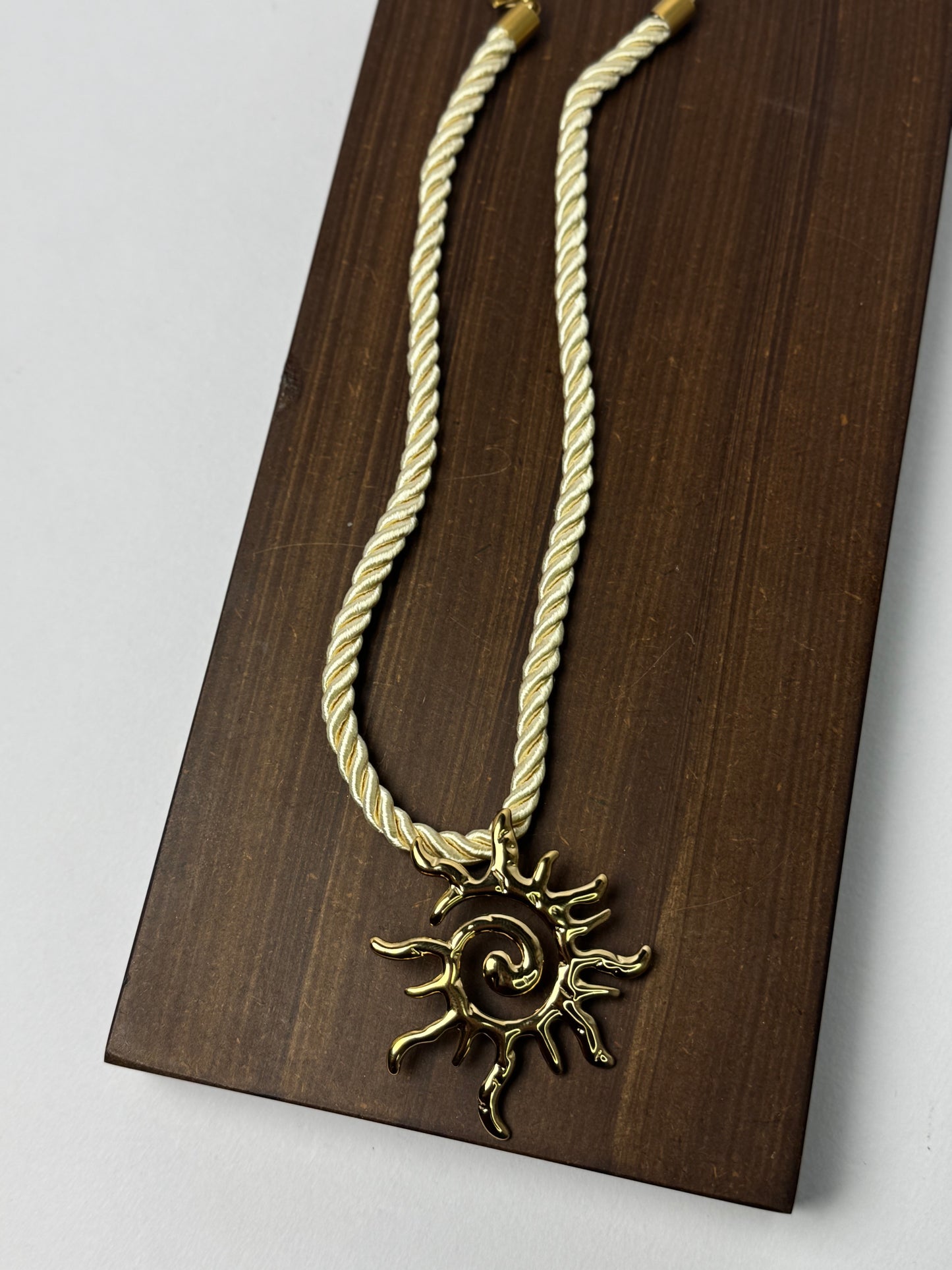 Boho spiral sun pendant Sheessence