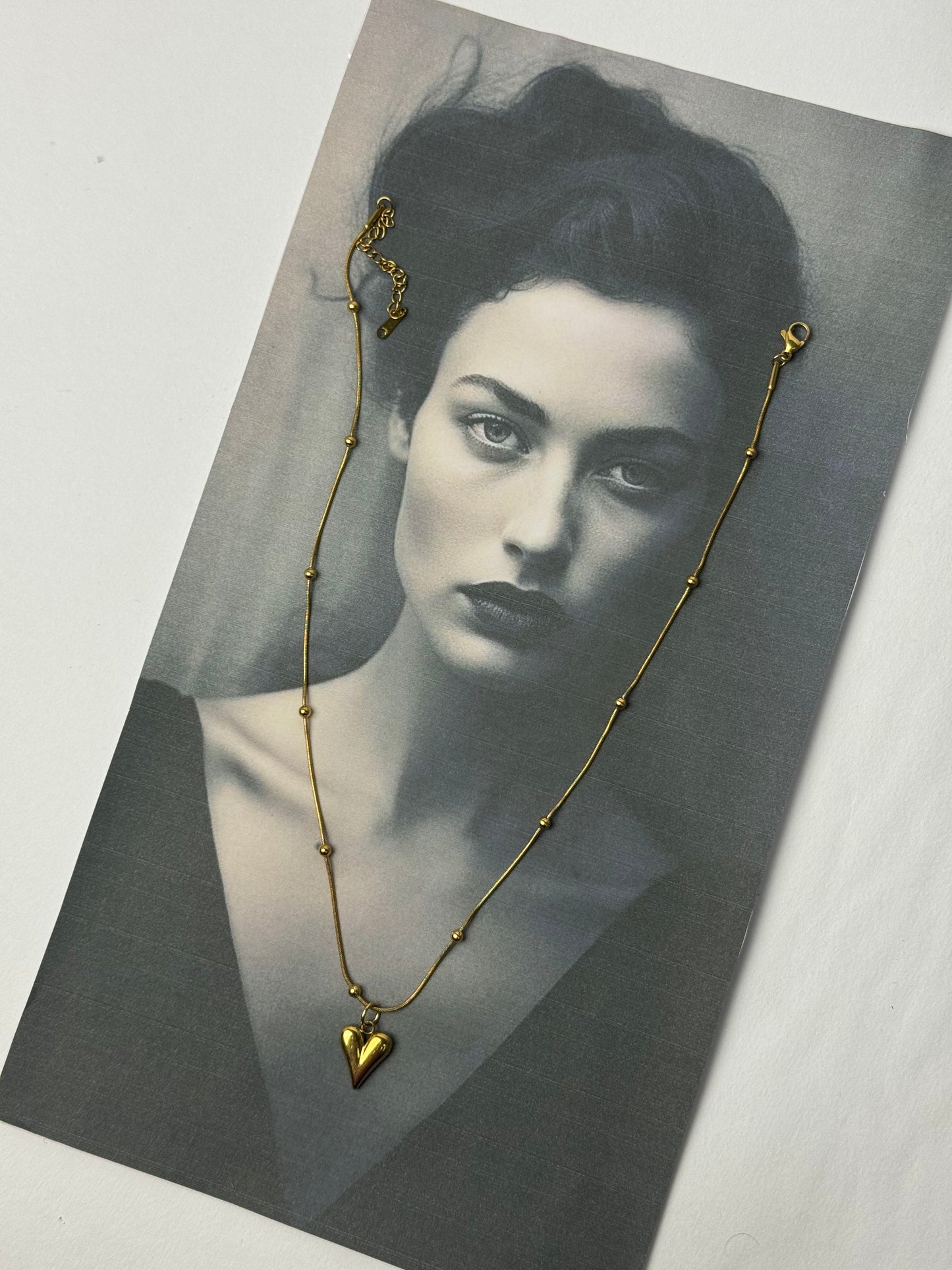 Heart Gold plated stainless steel necklace Sheessence