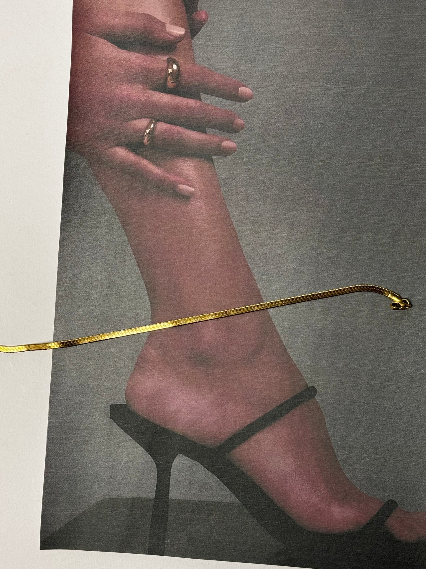 Essential Snake Gold Chain- Waterproof Stainless Steel Anklet