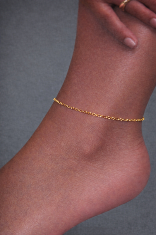 The Skinny Stack Anklet-Waterproof 304 Stainless Steel Anklet