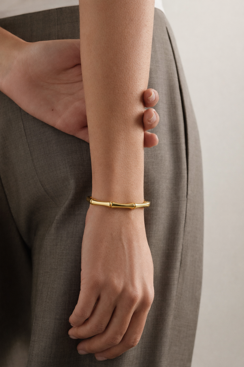 18k Gold plated stainless steel kada Braclet -Sheessence