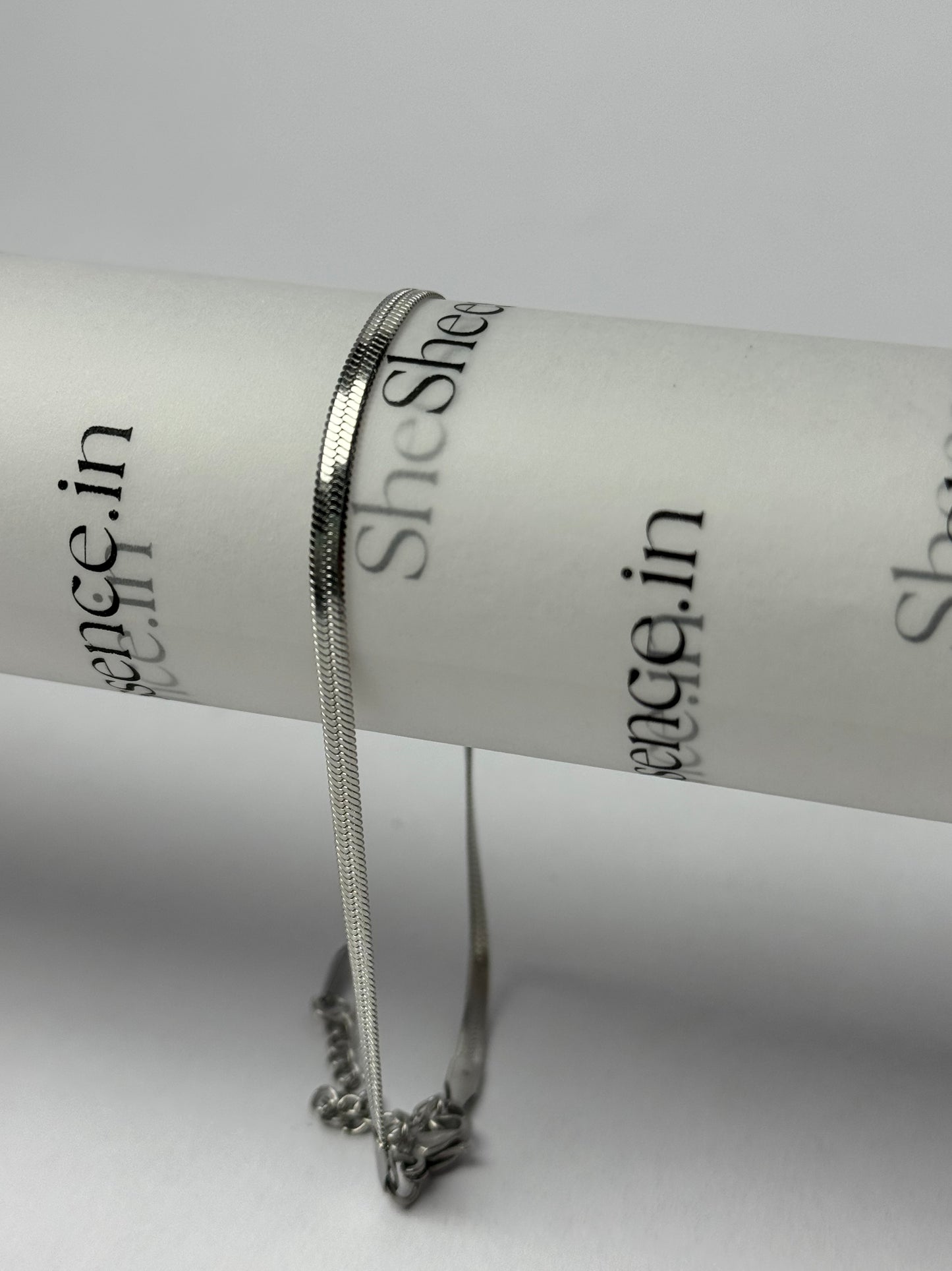 Essential Snake silver Chain- Waterproof Stainless Steel Anklet